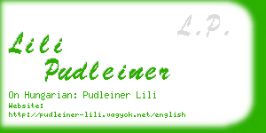 lili pudleiner business card